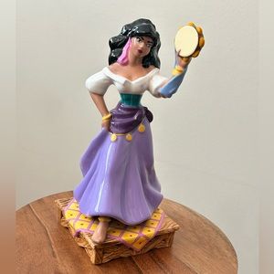 Disney Vintage Esmeralda Figurine Porcelain Statue The Hunchback of Notre Dame